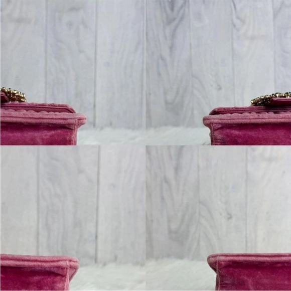 Miu Miu Pink Velvet Shoulder Bag - Picture 8 of 10